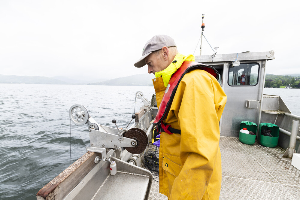 Windermere, lake sampling