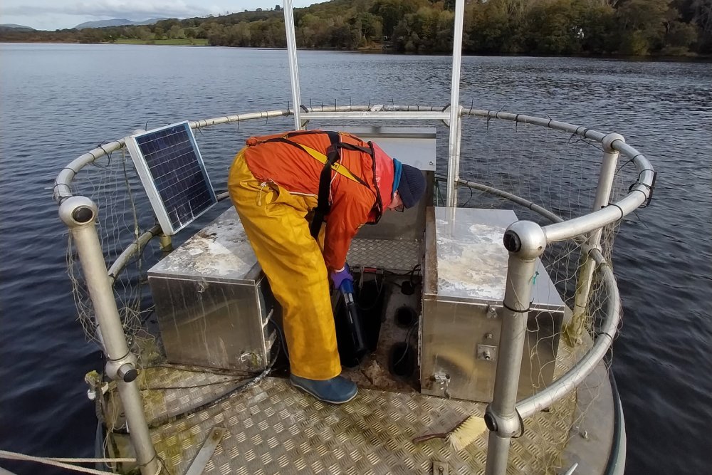 Esthwaite water monitoring buoy.