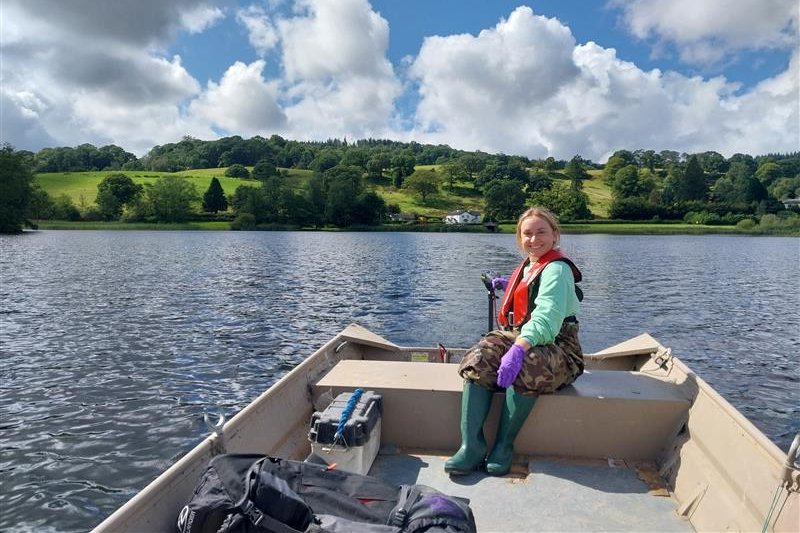 Esthwaite water sampling.
