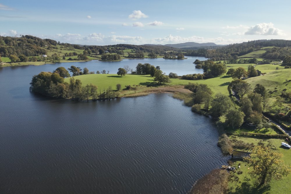 Esthwaite water drone photo, October 2024.
