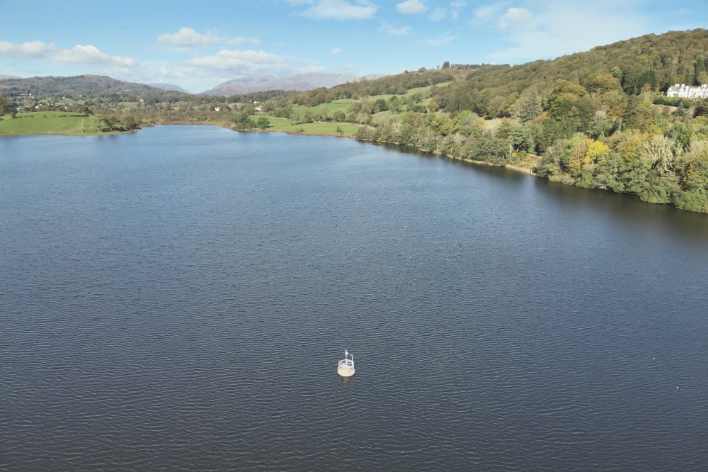Esthwaite water drone photo, October 2024.